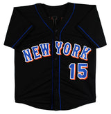 Carlos Beltran Authentic Signed Black Pro Style Jersey Autographed BAS Witnessed