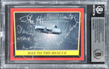 Star Wars (6) Peterson, Huston, Erland +3 Signed 2016 SW ROMB #66 Card BAS Slab