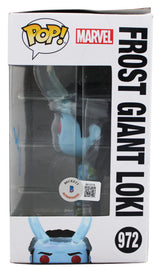 Matt Damon Thor Ragnarok Signed Loki #972 Funko Pop Vinyl Figure BAS #BK12174