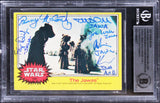 Star Wars (6) Donaldson, Weber, McCarthy +3 Signed 1977 SW #186 Card BAS Slabbed