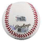 Astros George Springer "4x Insc" Signed 2017 WS Oml LE #47/50 Baseball Fanatics