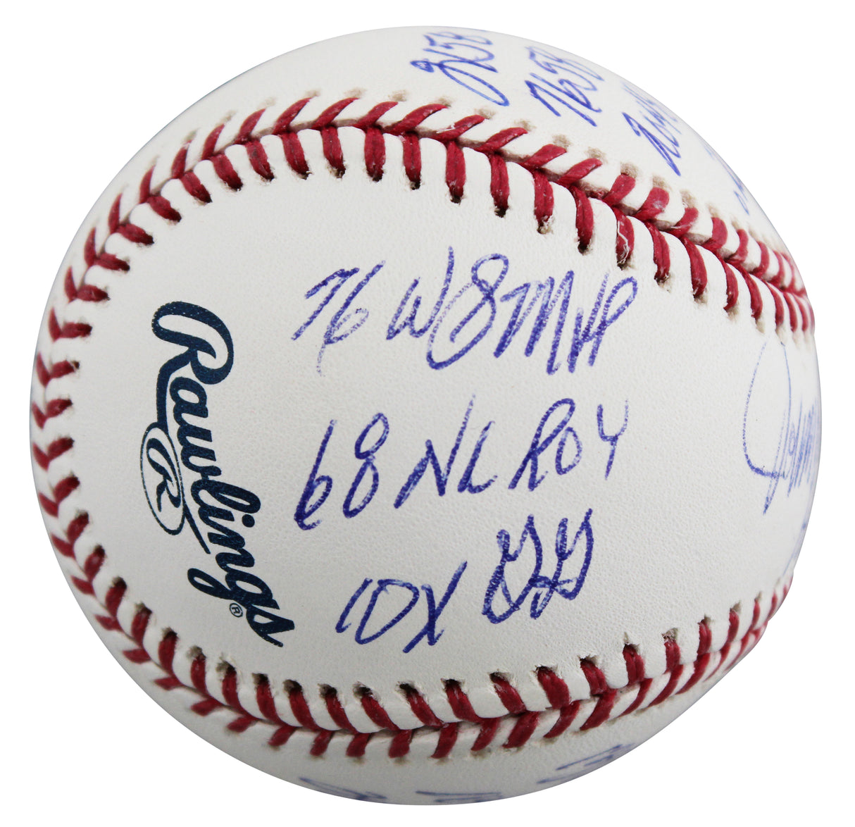 Reds Johnny Bench "Career Stat" Signed Oml LE #10/12 Baseball Fanatics #A673181