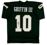 Baylor Robert Griffin III Authentic Signed Green Pro Style Jersey JSA Witness