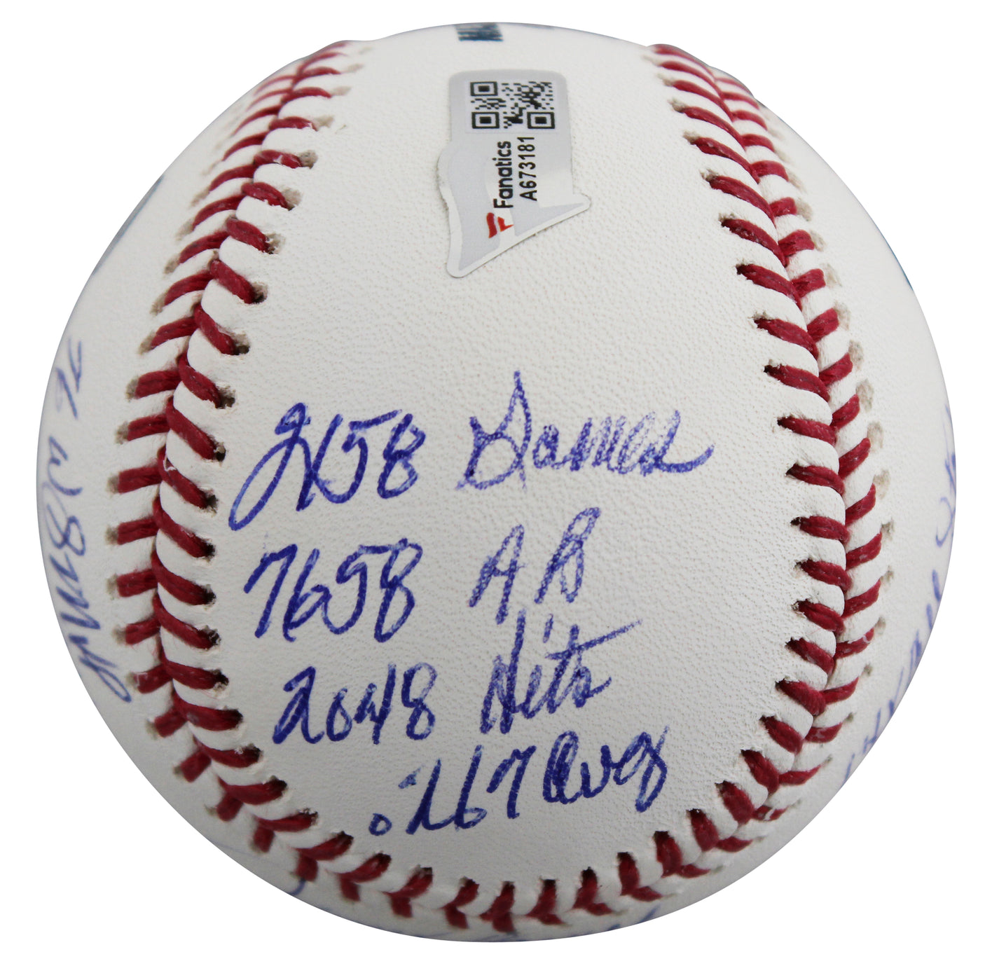 Reds Johnny Bench "Career Stat" Signed Oml LE #10/12 Baseball Fanatics #A673181