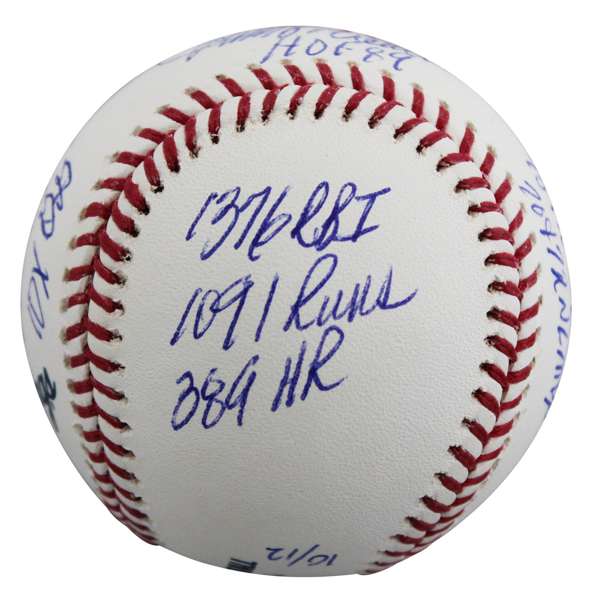 Reds Johnny Bench "Career Stat" Signed Oml LE #10/12 Baseball Fanatics #A673181