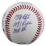 Reds Johnny Bench "Career Stat" Signed Oml LE #10/12 Baseball Fanatics #A673181