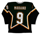 Mike Modano Authentic Signed Green Pro Style Jersey Autographed BAS Witnessed 2