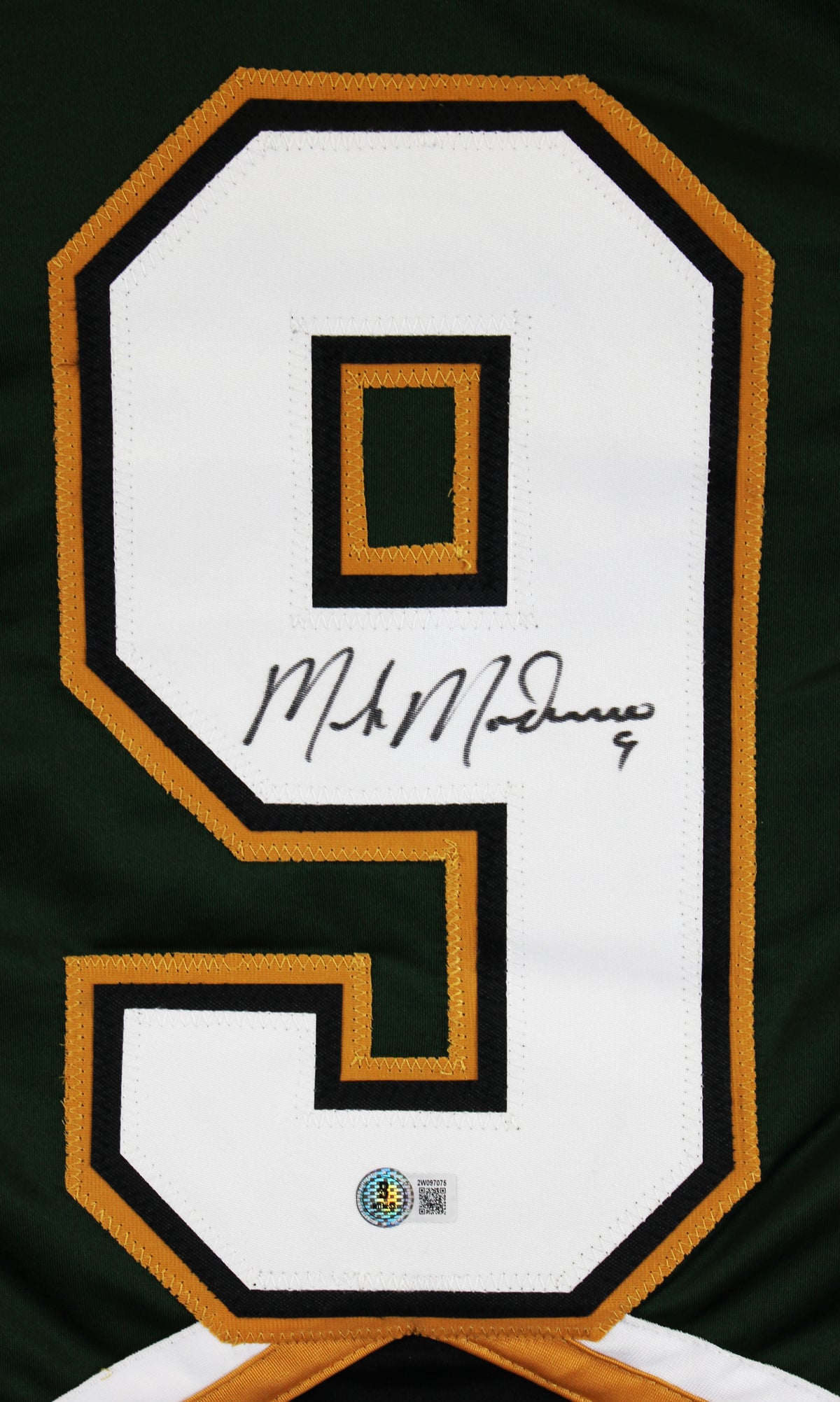 Mike Modano Authentic Signed Green Pro Style Jersey Autographed BAS Witnessed 2