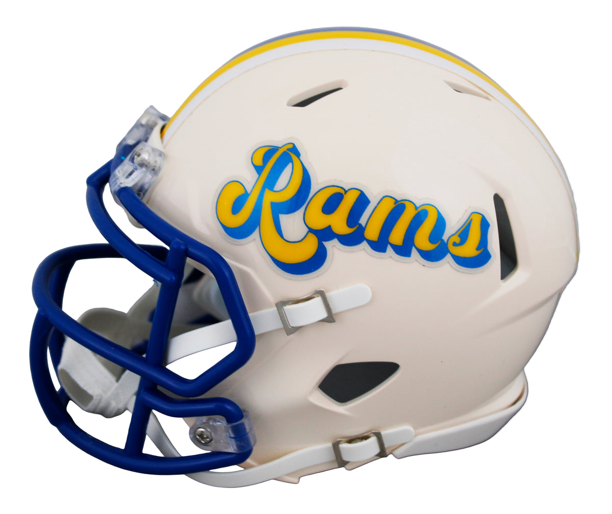 Rams Davante Adams Authentic Signed Retro Speed Mini Helmet JSA Witness