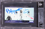 Phil Tippett, Jon Berg Star Wars Signed 1995 SW ESB Widevision #34 Card BAS Slab