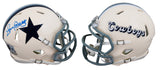 Cowboys Tony Dorsett Signed Retro Speed Mini Helmet W/ Case BAS Witnessed