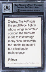 William & Jamie Shourt Signed 1977 Star Wars WB #15 Card Auto 10! BAS Slabbed