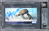 Phil Tippett, Jon Berg Star Wars Signed 1995 ESB Widevision #30 Card BAS Slabbed