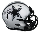 Cowboys Tony Dorsett Authentic Signed Rave Speed Mini Helmet BAS Witnessed 2
