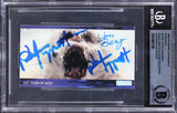 Phil Tippett, Jon Berg Star Wars Signed 1995 ESB Widevision #5 Card BAS Slabbed