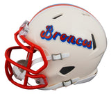 Broncos Champ Bailey Authentic Signed Retro Speed Mini Helmet BAS Witnessed