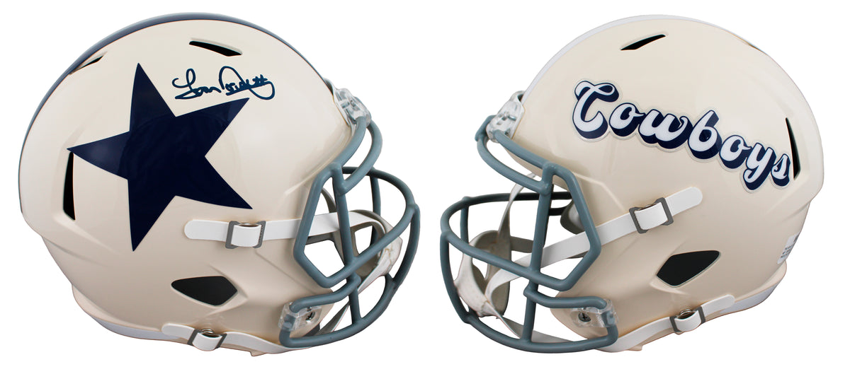 Cowboys Tony Dorsett Signed Retro Full Size Speed Rep Helmet BAS Witnessed 1