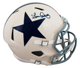 Cowboys Tony Dorsett Signed Retro Full Size Speed Rep Helmet BAS Witnessed 1