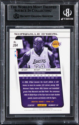 Lakers Shaquille O'Neal Authentic Signed 2013 Panini Prizm #204 Card BAS Slabbed