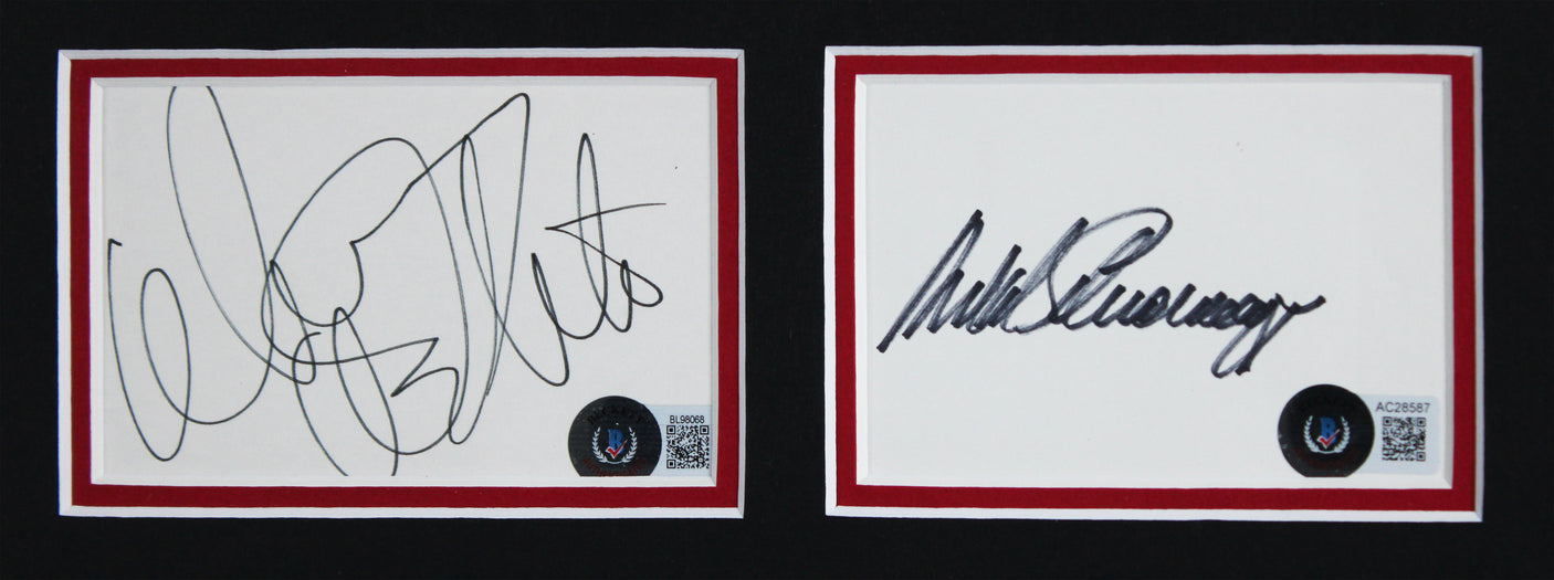 Arnold Schwarzenegger & Danny DeVito Twins Signed Framed Display BAS #AC28587