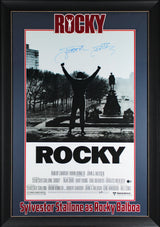 Sylvester Stallone Rocky Authentic Signed & Framed 24x36 Poster Autographed BAS