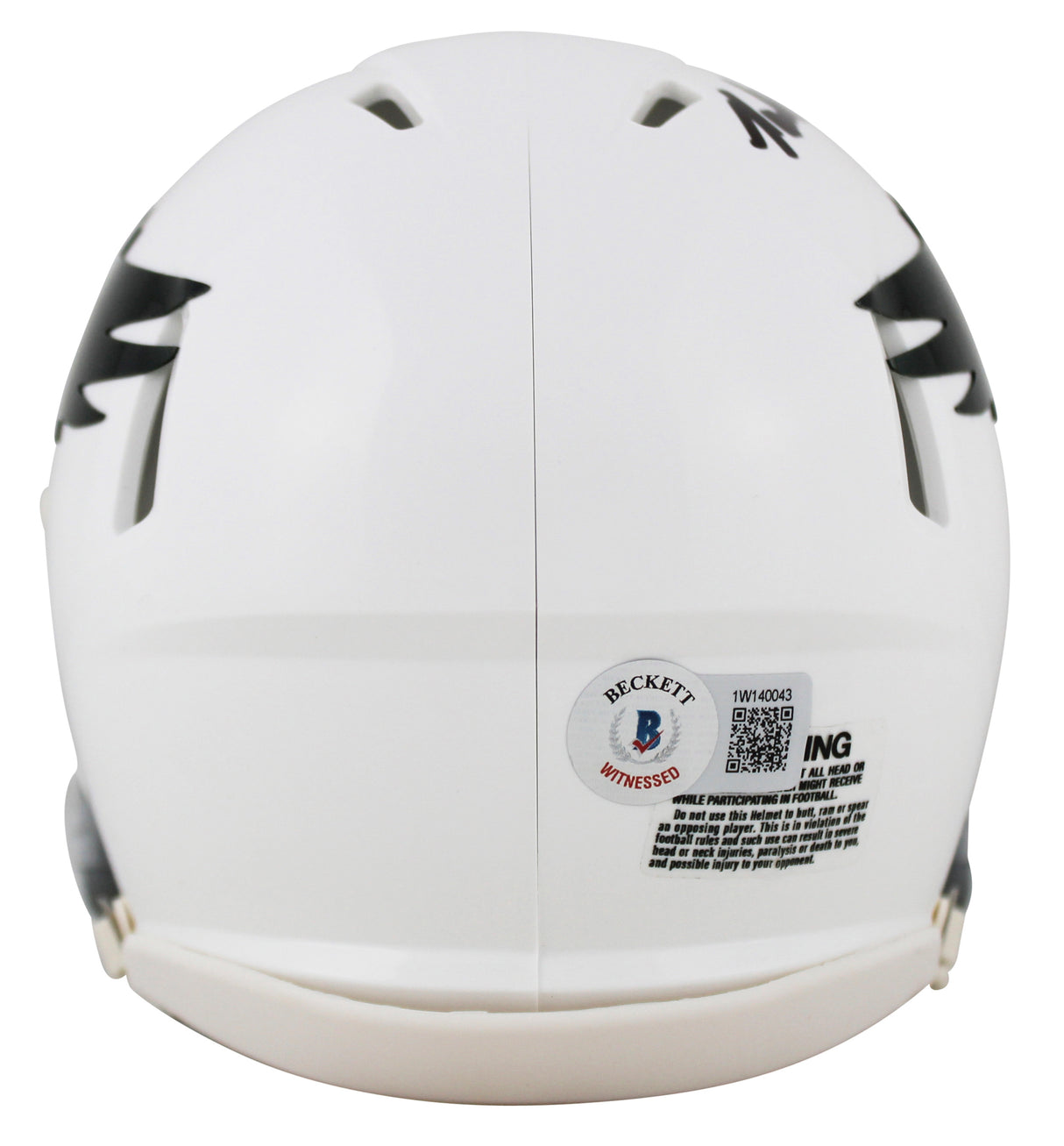 Eagles Randall Cunningham Signed 1969-73 TB Speed Mini Helmet W/ Case BAS Wit