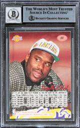 Lakers Shaquille O'Neal Signed 1996 Ultra #55 Card Auto Graded GM 10! BAS Slab