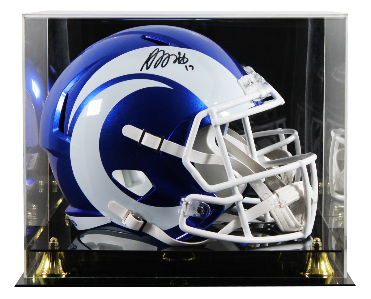 Rams Davante Adams Signed 2026 On-Field Alt F/S Speed Rep Helmet W/ Case JSA Wit