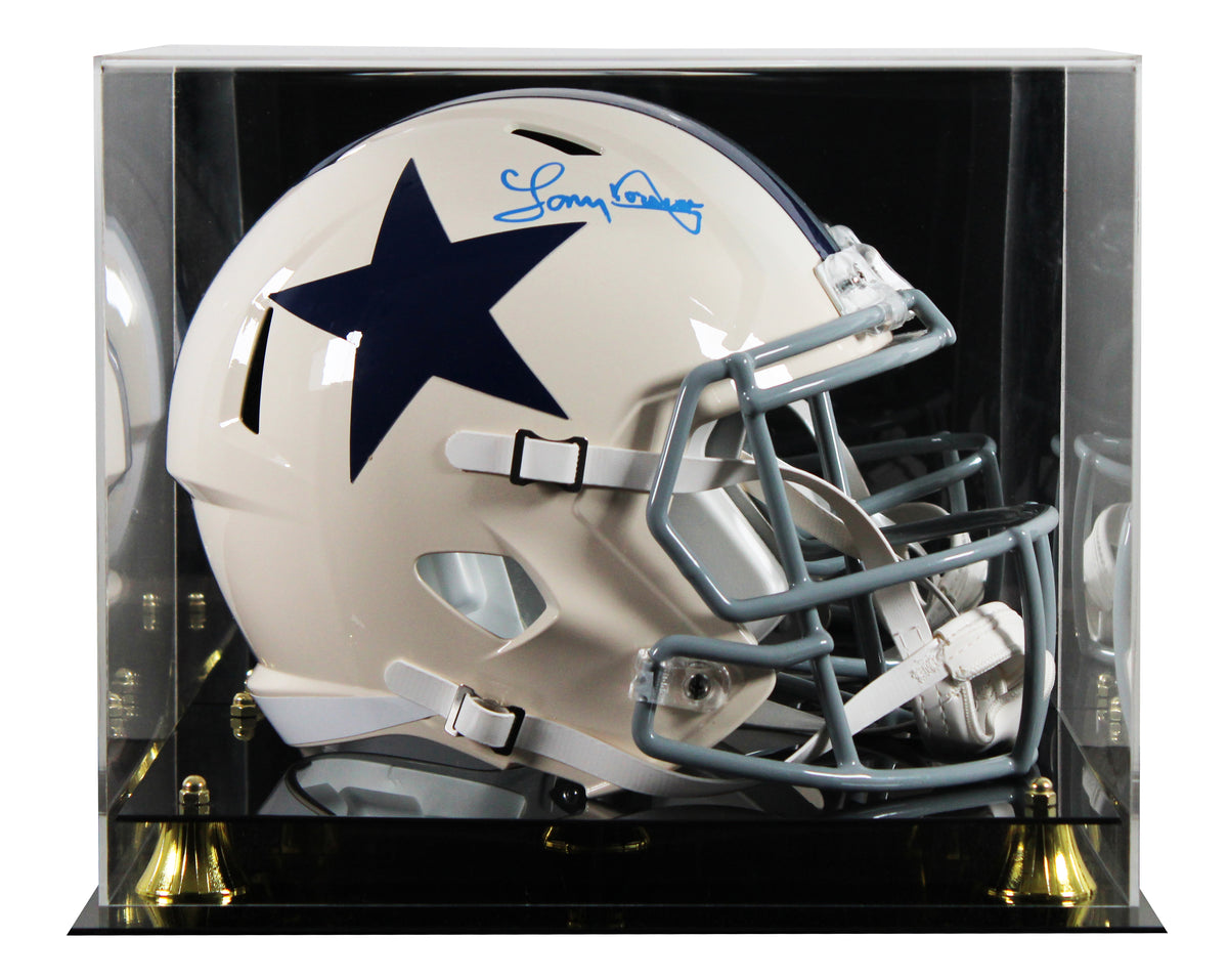 Cowboys Tony Dorsett Signed Retro Full Size Speed Rep Helmet W/ Case BAS Wit 2