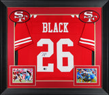 Kaelon Black Authentic Signed Red Pro Style Framed Jersey BAS Witnessed