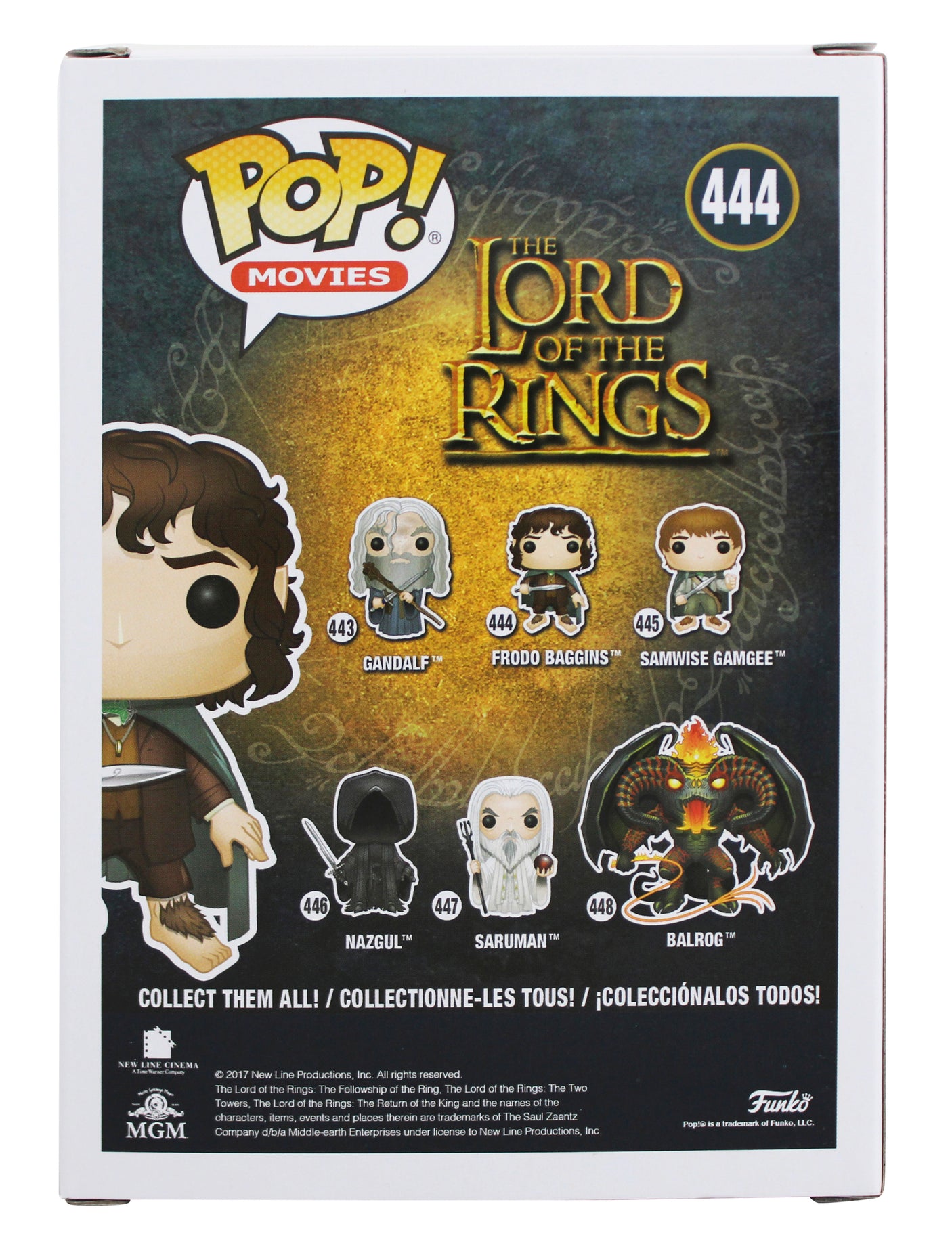 Elijah Wood LOTR "2x Insc" Signed #444 Alternate Funko Pop Figure BAS Witness 2