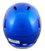 Rams Trent McDuffie Signed Full Size Speed Rep Helmet W/ Case JSA Witness