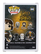 Elijah Wood LOTR "Frodo" Signed #444 Funko Pop Figure w/ Yellow Sig BAS Witness