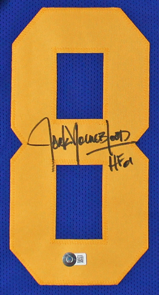 Jack Youngblood "HOF 01" Authentic Signed Blue Pro Style Framed Jersey BAS