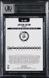 Celtics Jayson Tatum Signed 2017 Hoops Blue #253 RC Card Auto 10! BAS Slabbed