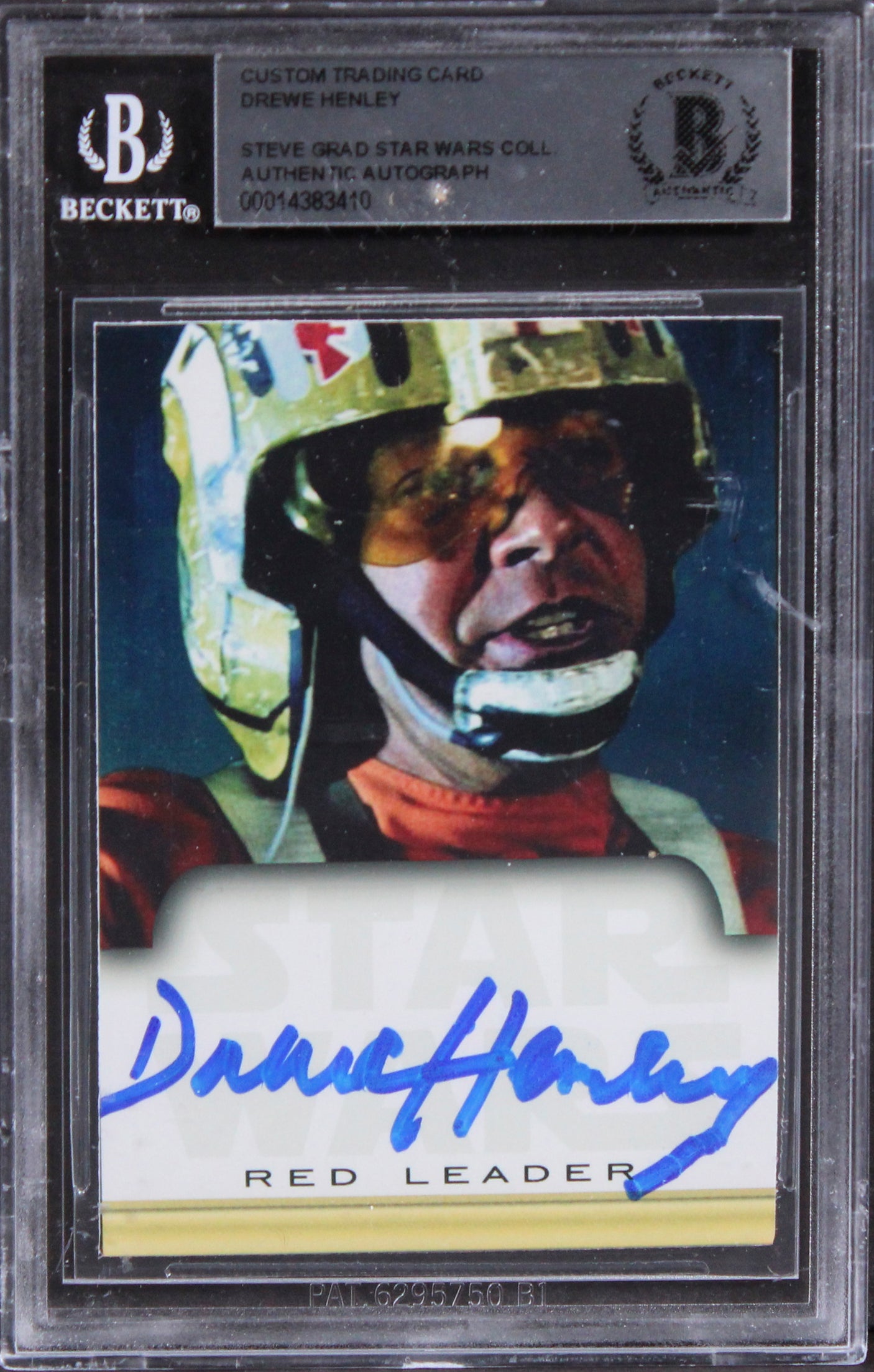 Drew Henley Star Wars Authentic Signed Custom Trading Card BAS Slabbed 4