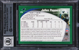 Panthers Julius Peppers Signed 2002 Topps CR #214 RC Card Auto 10! BAS Slabbed