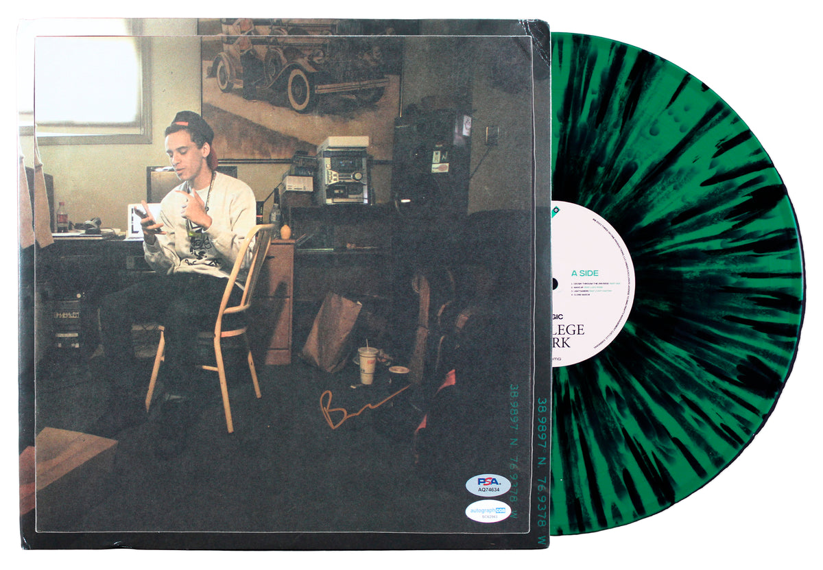 Logic Authentic Signed College Park Album Flat w/ Album & Vinyl PSA/DNA #AQ74634
