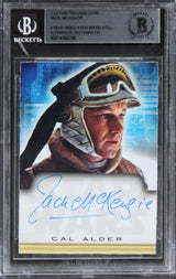 Jack McKenzie Star Wars Authentic Signed Custom Trading Card BAS Slabbed 1