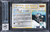 Ravens Ray Lewis "HOF 18"Signed 1996 Bowman's Best #164 RC Card Auto 10 BAS Slab