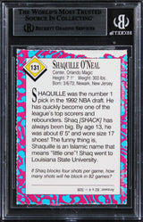 Magic Shaquille O'Neal Signed 1993 SI For Kids II #131 Card BAS Slabbed
