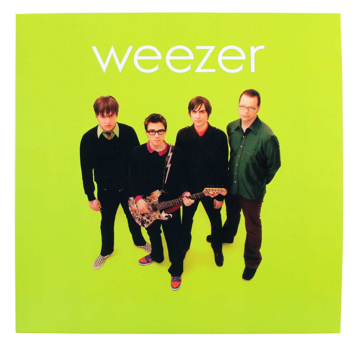 Weezer (4) Cuomo, Welsh, Bell & Wilson Signed Green Album Flat JSA #CL51538