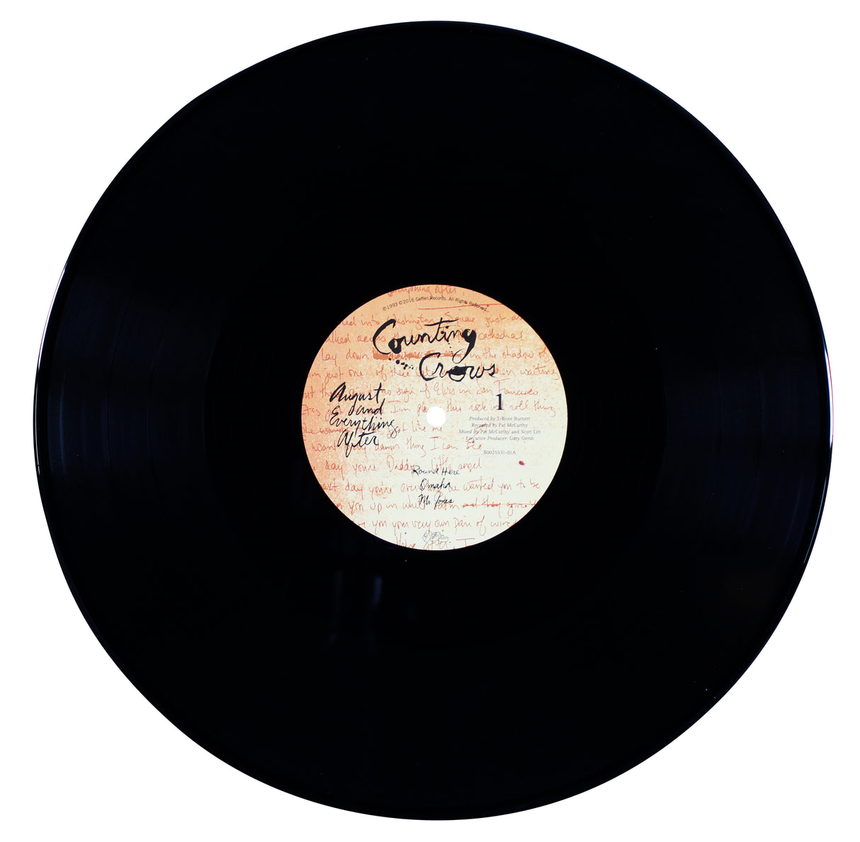 Adam Duritz Counting Crows Signed August and Everything After Album Flat JSA