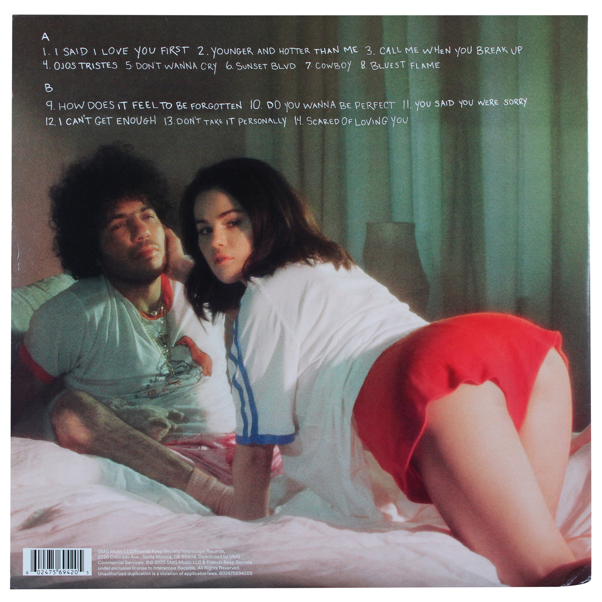 Selena Gomez & Benny Blanco Signed Album Flat w/ Album & Vinyl PSA/DNA #AQ74633