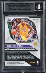 Lakers Shaquille O'Neal Signed 2024 Panini Prizm Silver #290 Card BAS Slabbed