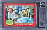 Star Wars (3) Hamill, Forrest & McGovern Signed 1977 Star Wars #94 Card BAS Slab