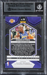 Lakers Shaquille O'Neal Signed 2023 Panini Mosaic Silver #296 Card BAS Slabbed