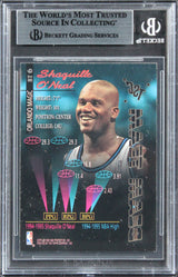 Magic Shaquille O'Neal Signed 1995 Stadium Club Beam Team #B6 Card BAS Slabbed