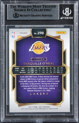 Lakers Shaquille O'Neal Signed 2016 Select Prizms Silver #298 Card BAS Slabbed