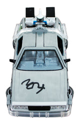 Michael J. Fox Back To The Future Signed 1:24 Die Cast DeLorean PSA/DNA #AQ74360
